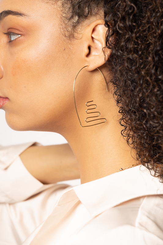 Abstract Line Earrings